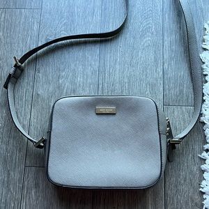 Kate Spade gray/stone crossbody purse